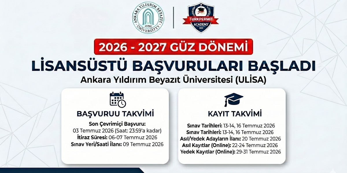 Ankara Yıldırım Beyazıt Üniversitesi Lisansüstü Başvuruları Başladı