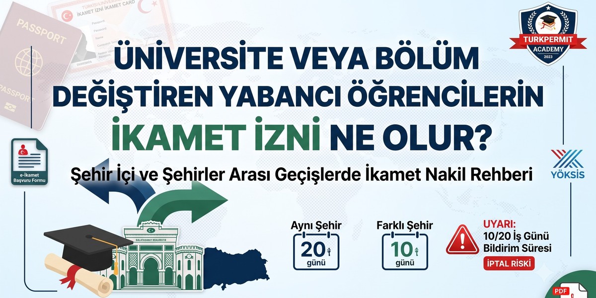 Üniversite veya Bölüm Değiştiren Yabancı Öğrencilerin İkamet İzni Ne Olur?